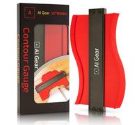 AI Gear 10-Inch Professional Contour Gauge, Red Woodworking Shape Duplicator Tool for DIY Projects, Carpentry, and Joinery. A Cool DIY Gadget & Perfect Gift for Men