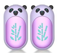 AI Hand Warmers Rechargeable 2 Pack, 6000mAh Electric Hand Warmer Reusable, 20Hrs Long Heating, Portable Pocket Heater Handwarmer for Women Men, Outdoor Camping, Ski Equipment(Purple)