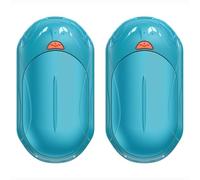 AI Hand Warmers Rechargeable 2 Pack, 6000mAh Electric Hand Warmers, AI Smart Chips 20Hrs Long Safe Heat, Portable Pocket Heater, Gifts for Christmas, Outdoor, Golf, Hunting, Camping - Sky Blue