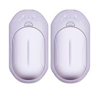 AI Hand Warmers Rechargeable 2 Pack, 6000mAh Electric Hand Warmers, AI Smart Chips 20Hrs Long Safe Heat, Portable Pocket Heater, Gifts for Christmas, Outdoor, Golf, Hunting, Camping Accessories-Purple