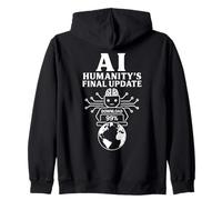 AI - Humanity’s Final Update - Futuristic Robot Download Zip Hoodie