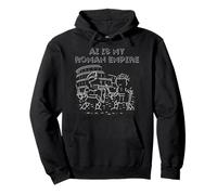 AI Is My Roman Empire - Robot Gladiator Coliseum Tech Meme Pullover Hoodie