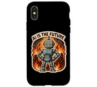 AI Is The Future Funny Anti Artificial Intelligence Sarcasm Case for iPhone X/XS