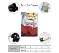 AI Japanese Anime, Girl at The Gym3358251-0ca9bf8864-00000003 Canvas Poster Wall Art Decor Print Picture Paintings for Living Room Bedroom Decoration Unframe: 24x36inch(60x90cm)