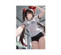 AI Japanese Anime, Girl at The Gym3397355-1decec6a4f-00000013 Canvas Poster Wall Art Decor Print Picture Paintings for Living Room Bedroom Decoration Unframe: 24x36inch(60x90cm)