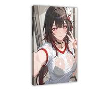 AI Japanese Anime, Girl at The Gym3397355-1decec6a4f-00000016 Canvas Poster Bedroom Decor Landscape Office Room Decor Gift Frame: 24x36inch(60x90cm)