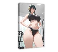 AI Japanese Anime, Girl at The Gym3406459-2db3a100e6-00000001 Canvas Poster Bedroom Decor Landscape Office Room Decor Gift Frame: 16x24inch(40x60cm)