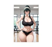 AI Japanese Anime, Girl at The Gym3406459-2db3a100e6-00000002 Canvas Poster Wall Art Decor Print Picture Paintings for Living Room Bedroom Decoration Unframe: 12x18inch(30x45cm)