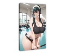 AI Japanese Anime, Girl at The Gym3406459-2db3a100e6-00000004 Canvas Poster Wall Art Decor Print Picture Paintings for Living Room Bedroom Decoration Frame: 24x36inch(60x90cm)