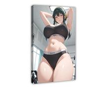AI Japanese Anime, Girl at The Gym3406459-2db3a100e6-00000007 Canvas Poster Wall Art Decor Print Picture Paintings for Living Room Bedroom Decoration Frame: 24x36inch(60x90cm)