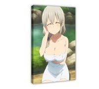 AI Japanese Anime, Girl Taking A Bath3468184-8872a7d42b-00000001 Canvas Poster Wall Art Decor Print Picture Paintings for Living Room Bedroom Decoration Frame: 12x18inch(30x45cm)