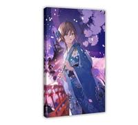 AI Japanese Anime, Kimono Girl 1 Canvas Poster Bedroom Decor Landscape Office Room Decor Gift Frame: 20x30inch(50x75cm)