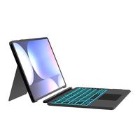 Ai Key Keyboard Case for Samsung Galaxy Tab S10+/S9+/S9 FE+ Plus 12.4 inch : One-click DEX Mode,7 Color Backlit,Smart Touchpad,Ultra-thin Case with S-PEN Holder,2 Wireless Channels Detachable Keyboard