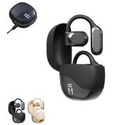 Ai Language Translating Earbuds, Wireless Ear-Hook Bluetooth Headphones, Sports Translation Headphones, Smart Battery Level Display and Fingerprint Touch Control, for Travel and Business (Black)