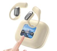 AI Language Translation Earbuds, 2025 New Translator Earbuds Real Time, Supports 144 Languages With AI App, with oled HD Display, for Travel/Business/Leaning, Perfect Travel Companion (White)