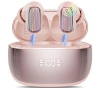 AI Language Translation Earbuds, 3-in-1 Bluetooth 5.4 Translator Headphones with 164 Real Time Languages, 40H Ear Buds with Mic and AI APP, 7 Translation Modes Ideal for Business Learning, Rose Gold