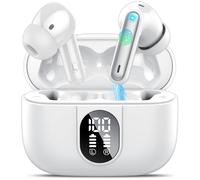 AI Language Translation Earbuds Real Time with Audio and Video Calls, 40Hrs Translator Earbuds fit Travel/Business/Learning Support 164 Languages, 3-in-1 Bluetooth 5.3 Headphones, 7 Trans Modes, White