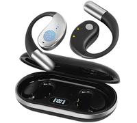 AI Language Translation Wireless Earbuds Bluetooth 5.4 Real Time Open Ear Headphones, Translator for 144 Languages & Accents,LED Digital Display Charging, Long Battery Life, Fit iOS and Android, Black