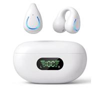 AI Language Translator Earbuds, Clip-On Open Ear Real-Time Translation Device, 174 Languages Simultaneous Interpretation, No Subscription, Audifonos Traductores for Travel & Business,Ivory White