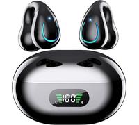 AI Language Translator Earbuds, Clip-On Open Ear Real-Time Translation Device, 174 Languages Simultaneous Interpretation, No Subscription, Audifonos Traductores for Travel & Business,Gloss Black