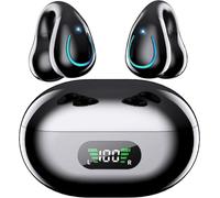 AI Language Translator Earbuds, Clip-On Open Ear Real-Time Translation Device, 174 Languages Simultaneous Interpretation, No Subscription, Audifonos Traductores for Travel & Business,Classic Black