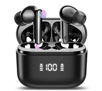 AI Language Translator Earbuds with Audio and Video Calls, 3-in-1 Bluetooth 5.3 Translation Earbuds with 164 Real Time Languages/6 Translation Modes, 48H AI Headphones with APP for Business/Learning