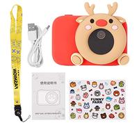 AI Learning Kids Camera with 2.4 HD Screen, 32MP Photo Video, Object Recognition and WiFi Sharing Built in Battery, 32GB Memory, Gift Ready for Children Ages 3 to 12