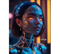 AI Life - Black Art Notebook "Where the Eyes Fail, Awareness Begins" - 8.5 x 11 Inches, Black Paper, 140 Pages