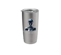 AI Made Me Do It Funny Geeky Tech Artificial Intelligence Stainless Steel Insulated Tumbler