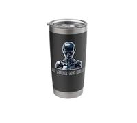 AI Made Me Do It Funny Geeky Tech Artificial Intelligence Stainless Steel Insulated Tumbler