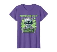 AI Made Me Do It Funny Robot Keyboard Geek T-Shirt