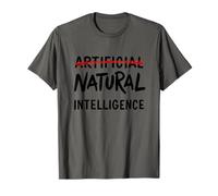 AI Meme | Artifical Vs Natural Intelligence Funny Engineer T-Shirt