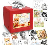 AI Mini Sticker Printer Toy for Kids - Interactive Voice Controlled Portable Thermal Inkless Sticker Machine for DIY Diary, Study, 3, 4, 5, 6, 7, 8, 9, 10, 11, 12 Years Old