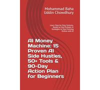 AI Money Machine: 15 Proven AI Side Hustles, 50+ Tools & 90-Day Action Plan for Beginners: Learn Step-by-Step Systems, Ready-to-Use Prompts & Strategies to Start Earning Online with AI