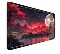 AI Painting TCG Playmat - MTG Trading Card Game Mat with Zone, 24x14 Inches Original Playmats, Smooth Surface for Rubber Collection - Dark Swamp Design 411-046