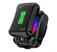 AI-Powered Magnetic Phone Cooler with Switchable RGB LED, Digital Display Cooling Fan for Gaming Enthusiasts(Black)