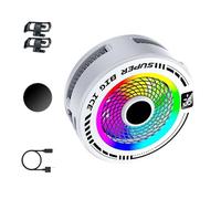 AI-Powered Phone Coolers Attachment, Digital Temp Display & 6-Color Effects for Smartphones/Tablets Cooling Quiet Semiconductor with RGB Lighting for Mobile/Tablet Gaming