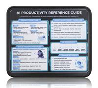 AI Productivity Reference Guide Mouse Pad, Non-Slip Smooth Surface HD Printed AI Prompt Structure Desk Mat, Premium Office Mousepad for AI Users, Gift for ChatGPT Midjourney Enthusiasts