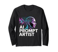 AI Prompt Artist Tech Brain Creative Prompt Long Sleeve T-Shirt
