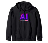 AI Prompt Power Zip Hoodie