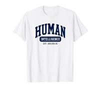 AI Protest | Artificial Intelligence vs Human Intelligence Value Graphic T-Shirt, Men, White, XL