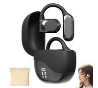 Ai Real Time Translation Earbuds, 3-in-1 144 Language Wireless Translator Headphones for iPhone & Android, Open Ear Headphones Portable Charging Case for Travel, Business, Learning(Black)