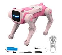 AI Robot Dog - 2.4GHz Remote Control Voice Activated, Manual Accessory Case Unit, Technical Hardware | Smart Pet for Kids Aged 6+ Learning Education Entertainment USB Rechargeable Robotic Toy