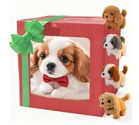 AI Robot Dog, My Realistic Robotic Puppies, Robot Puppy that Acts Like a Real Puppies, Plush Interactive Robotic Pet Sits Walks Runs Tail Wagging E