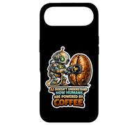 AI Robot Powering Up with Coffee Bean Case for iPhone Air