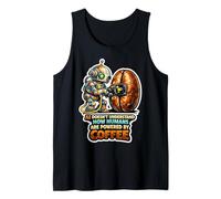 AI Robot Powering Up with Coffee Bean Tank Top