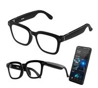 AI Shooting Smart Glasses Office Assistant Voice Assistant Picture Recording Identify Objects ENC Noise Reduction Sunglasses, Smart Bluetooth Glasses with HD 500W Pixels Camera,B