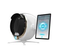 AI Skin Analyzer Machine - 3D Professional Facial Skin Detector, Moisture Analysis with 8 Spectra, 14 Item Detection, LCD Screen, Intelligent Data Comparison