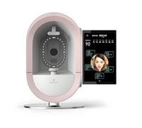AI Skin Analyzer Machine, Facial Skin Analysis, 3D Skin Problem Detection Machine with 12 Spectra, 30 Indicators Data Analysis, Multilingual Support,Pink