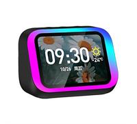 Ai Smart Alarm Clock with Wireless Charging Bluetooth 5.4 Speaker & Dynamic RGB Light-Hi-fi Stereo Sound-Hd Large Screen Display-Hand-Free Calls-2025 New Bedside Digital Clock (black)